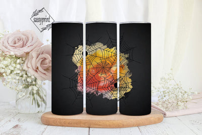 Spooky Spiderweb 20oz Tumbler Wrap Sublimation sassyprint 
