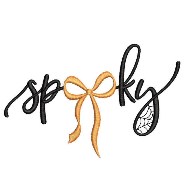 Spooky Spiderweb Embroidery Design, Halloween Coquette Bow Embroidery File, 4 sizes, Instant Download Embroidery/Applique DESIGNS Nino Nadaraia 