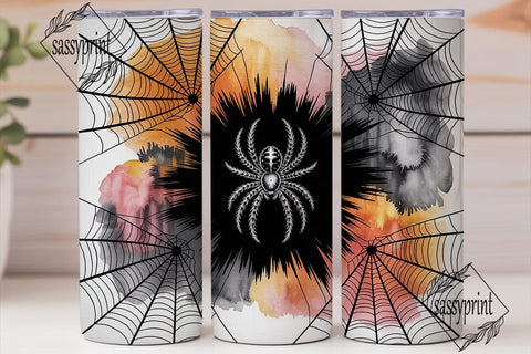 Spooky Spiderwebs Halloween 20oz Tumbler Sublimation sassyprint 