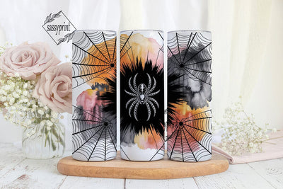 Spooky Spiderwebs Halloween 20oz Tumbler Sublimation sassyprint 