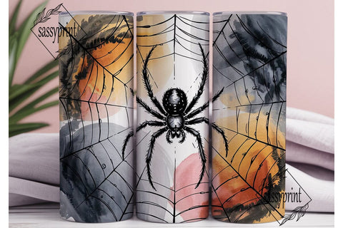 Spooky Spiderwebs Halloween 20oz Tumbler Sublimation sassyprint 