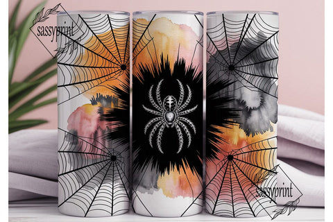 Spooky Spiderwebs Halloween 20oz Tumbler Sublimation sassyprint 