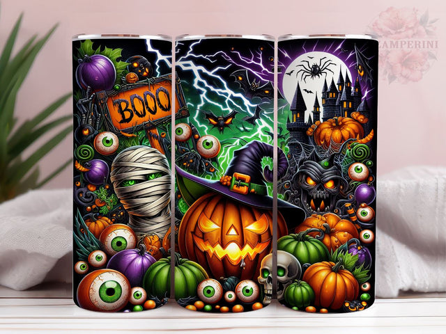 Spooky Squad 20oz Tumbler Wrap PNG, Halloween Tumbler Png, Straight & Tapered Tumbler Wrap, Instant Digital Download Sublimation Li Zamperini 