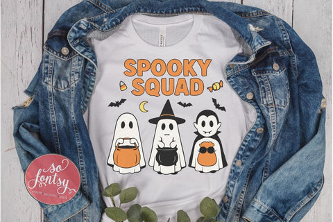 Spooky Squad - Halloween Group SVG PNG DXF EPS Files SVG So Fontsy VIP Design Shop 