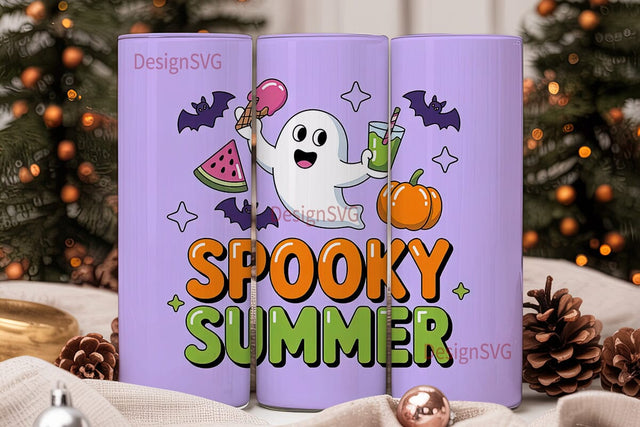 Spooky Summer 20oz Tumbler Wrap Sublimation DesignSVG 