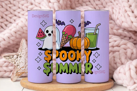 Spooky Summer 20oz Tumbler Wrap Sublimation DesignSVG 