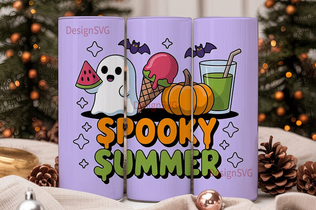 Spooky Summer 20oz Tumbler Wrap Sublimation DesignSVG 