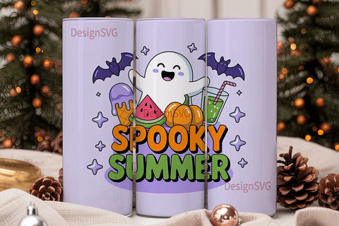Spooky Summer 20oz Tumbler Wrap Sublimation DesignSVG 