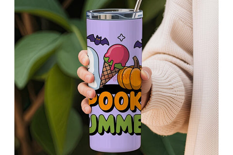 Spooky Summer 20oz Tumbler Wrap Sublimation DesignSVG 