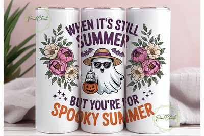Spooky Summer Tumbler Wrap PNG Sublimation PixelChick 