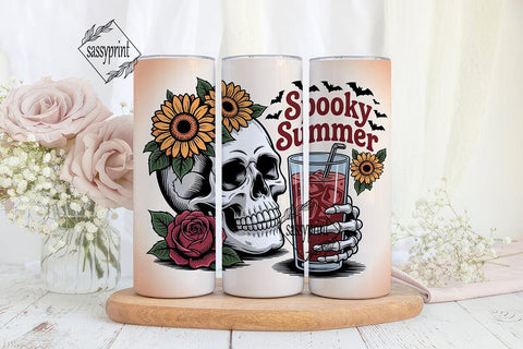 Spooky Summer Tumbler Wrap Sublimation sassyprint 
