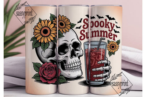 Spooky Summer Tumbler Wrap Sublimation sassyprint 