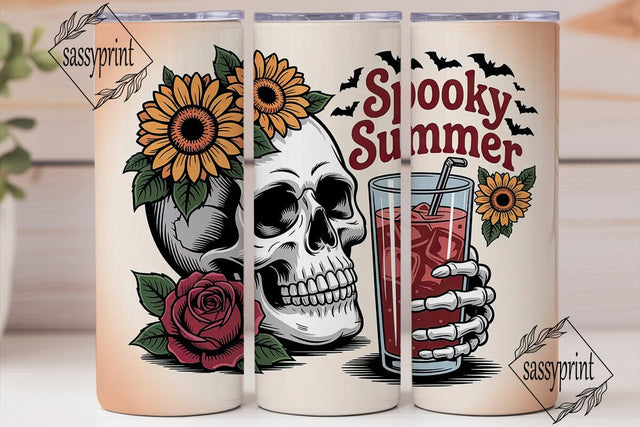Spooky Summer Tumbler Wrap Sublimation sassyprint 