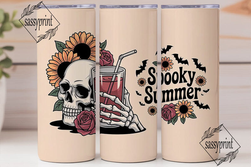 Spooky Summer Tumbler Wrap Sublimation sassyprint 
