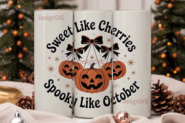 Spooky Sweet Halloween 20oz Tumbler Wrap Sublimation DesignSVG 