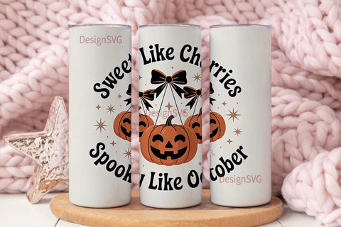 Spooky Sweet Halloween 20oz Tumbler Wrap Sublimation DesignSVG 