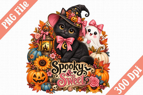 Spooky & Sweet Sublimation PNG Sublimation Craftlabsvg24 