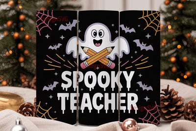 Spooky Teacher 20oz Tumbler Design Sublimation DesignSVG 