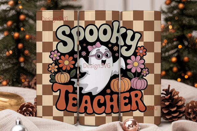 Spooky Teacher 20oz Tumbler Wrap Sublimation DesignSVG 