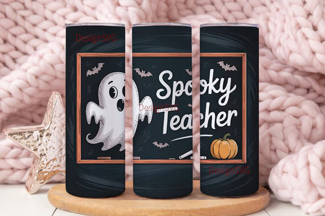 Spooky Teacher 20oz Tumbler Wrap Sublimation DesignSVG 
