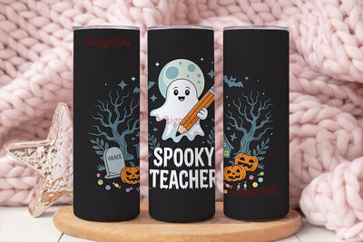 Spooky Teacher 20oz Tumbler Wrap Sublimation DesignSVG 