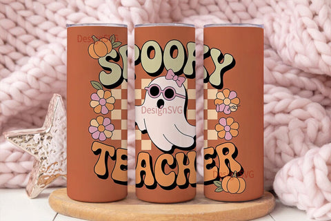 Spooky Teacher 20oz Tumbler Wrap Sublimation DesignSVG 