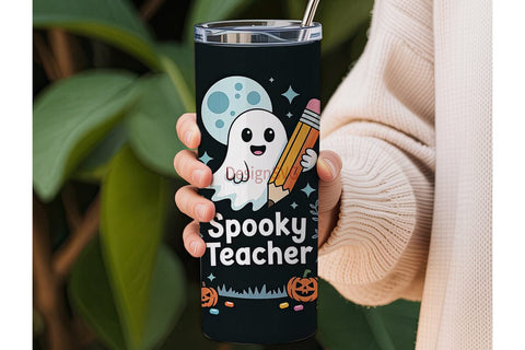 Spooky Teacher 20oz Tumbler Wrap Sublimation DesignSVG 