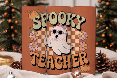 Spooky Teacher 20oz Tumbler Wrap Sublimation DesignSVG 