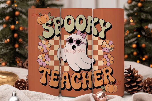 Spooky Teacher 20oz Tumbler Wrap Sublimation DesignSVG 