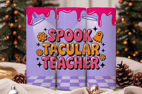 Spooky Teacher 20oz Tumbler Wrap Sublimation DesignSVG 