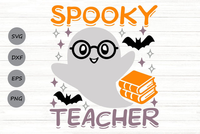 Spooky Teacher| Funny Halloween Teacher SVG Cutting Files. SVG CosmosFineArt 