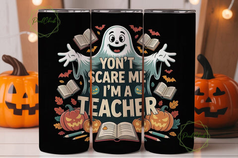 Spooky Teacher Halloween 20oz Tumbler Sublimation PixelChick 