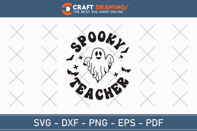 Spooky Teacher Halloween Svg, Halloween Png , Halloween Clipart, Ghost Svg, Halloween Shirt Svg, Hippie Svg, Retro Svg, Svg Bundle, Sublimation Designs SVG Debashish Barman 