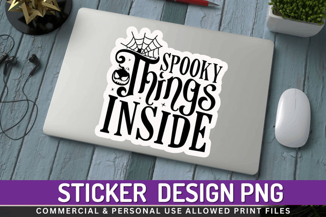 Spooky things Stickers Design Sublimation Regulrcrative 
