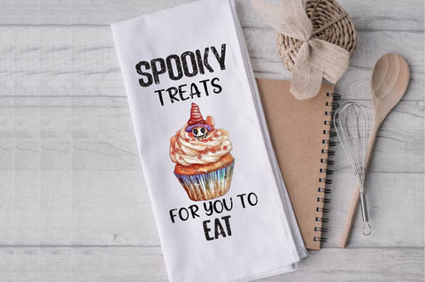 Spooky Treats Halloween Cupcake Towel Sublimation Sublimation Jagonath Roy 
