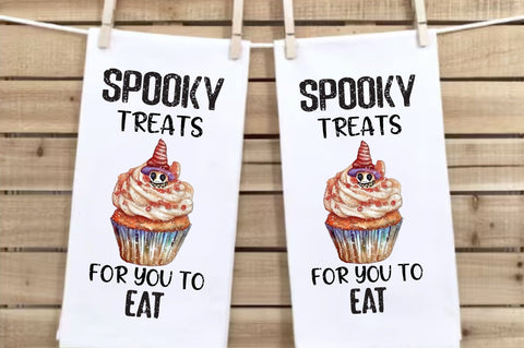 Spooky Treats Halloween Cupcake Towel Sublimation Sublimation Jagonath Roy 