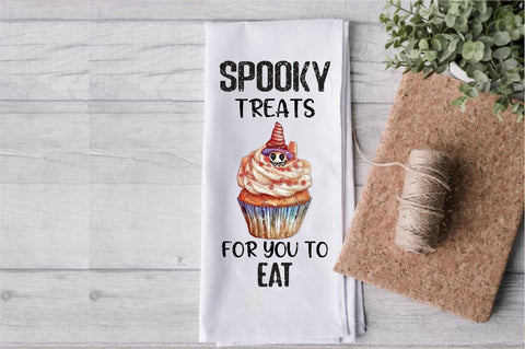 Spooky Treats Halloween Cupcake Towel Sublimation Sublimation Jagonath Roy 