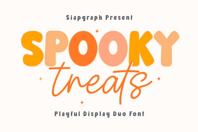 Spooky Treats - Playful Halloween Duo Font Font Masyafi Studio 