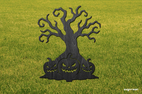 Spooky Tree Garden Stake Laser Cut SVG SvgOcean 