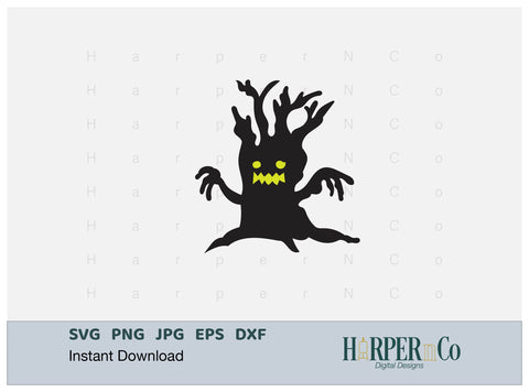 Spooky Tree SVG PNG Cut EPS File SVG HarperNCo 