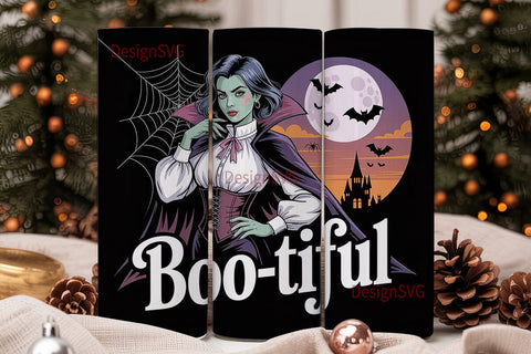 Spooky Vampire 20oz Tumbler Wrap Sublimation DesignSVG 