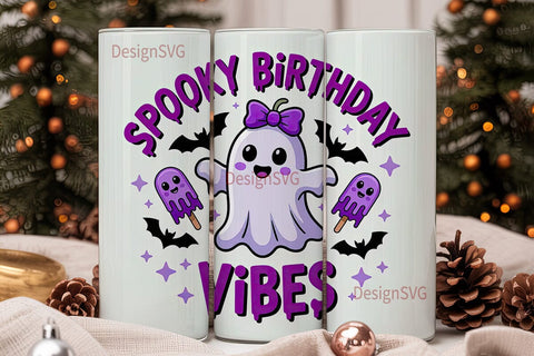 Spooky Vibes 20oz Tumbler Design Sublimation DesignSVG 