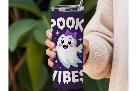 Spooky Vibes 20oz Tumbler Design Sublimation DesignSVG 