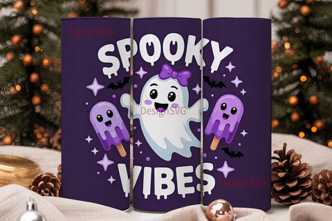 Spooky Vibes 20oz Tumbler Design Sublimation DesignSVG 
