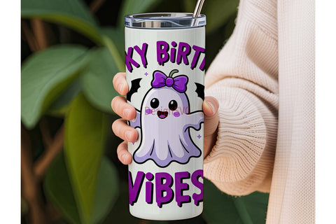Spooky Vibes 20oz Tumbler Design Sublimation DesignSVG 
