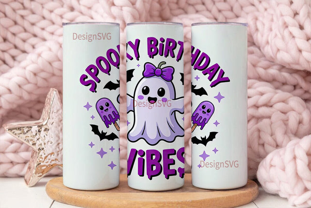 Spooky Vibes 20oz Tumbler Design Sublimation DesignSVG 
