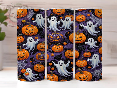 Spooky Vibes 20oz Tumbler Png, Straight & Tapered Tumbler Png, Spooky Ghost Tumbler Png, Digital Download PNG Sublimation Lara' s Designs 