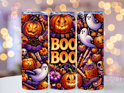 Spooky Vibes 20oz Tumbler Wrap Sublimation Design, Straight Tapered Tumbler Wrap, Halloween Ghost Pumpkin Tumbler Png, Instant Digital Download Sublimation SvggirlplusArt 