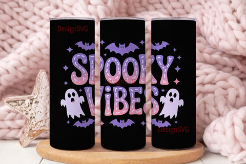 Spooky Vibes 20oz Tumbler Wrap Sublimation DesignSVG 