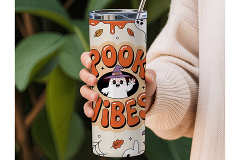 Spooky Vibes 20oz Tumbler Wrap Sublimation DesignSVG 